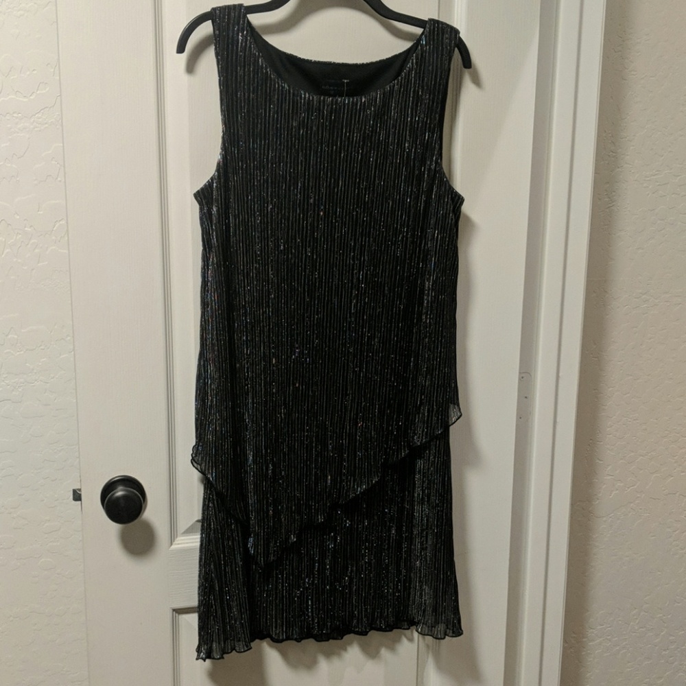 Silver/black cocktail dress